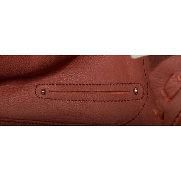 B. Makowsky Coral Leather Fringe Hobo Shoulder Bag - Picture 4 of 9